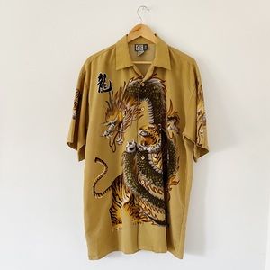 Vintage 90s Tiger and Dragon shirt